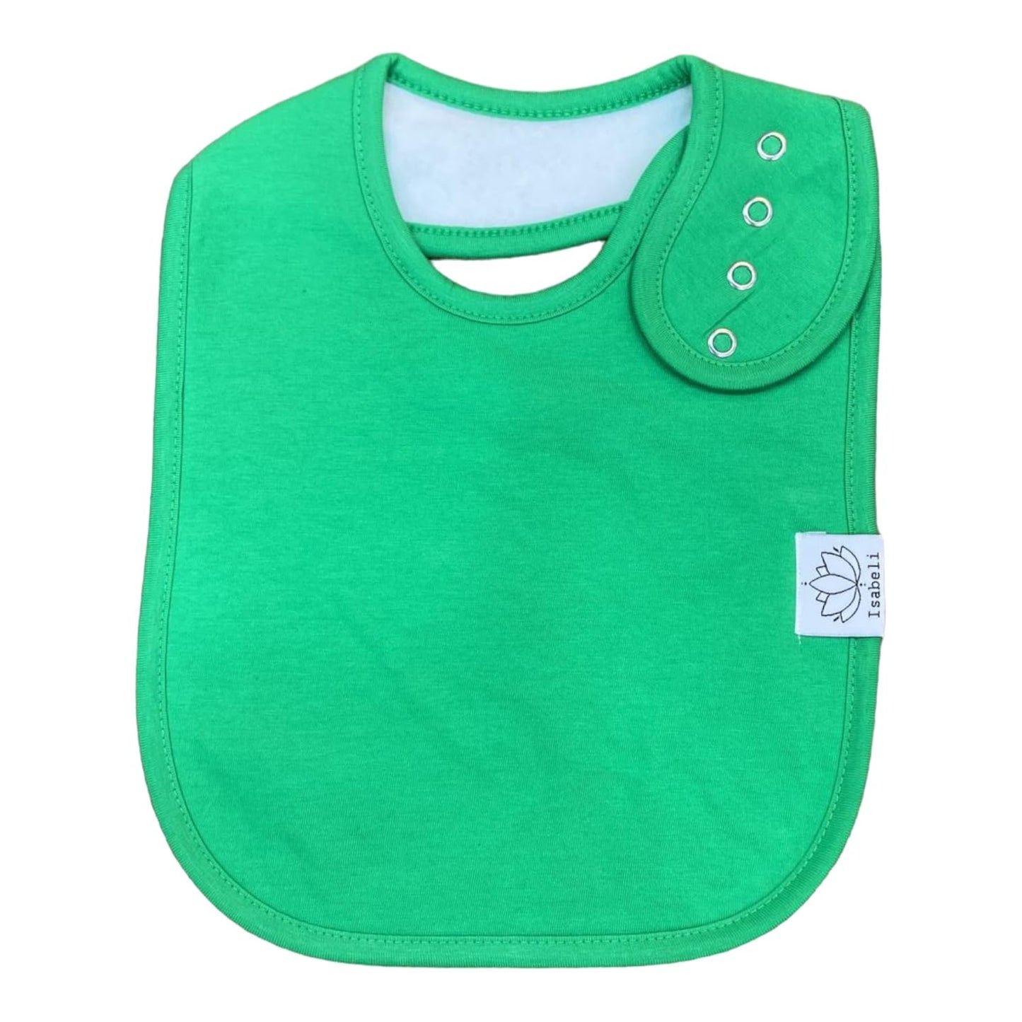 Isabeli Organic Cotton Toddler Drool Bibs 6 Pack - Rainbow