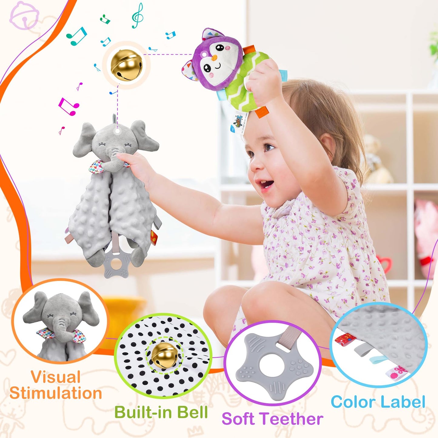 Baby Gift Basket For Newborn Baby Boys, 10Pcs Quality & Cute Newborn Baby Essential Stuff New Baby Boy Gift Basket, Unique Newbo
