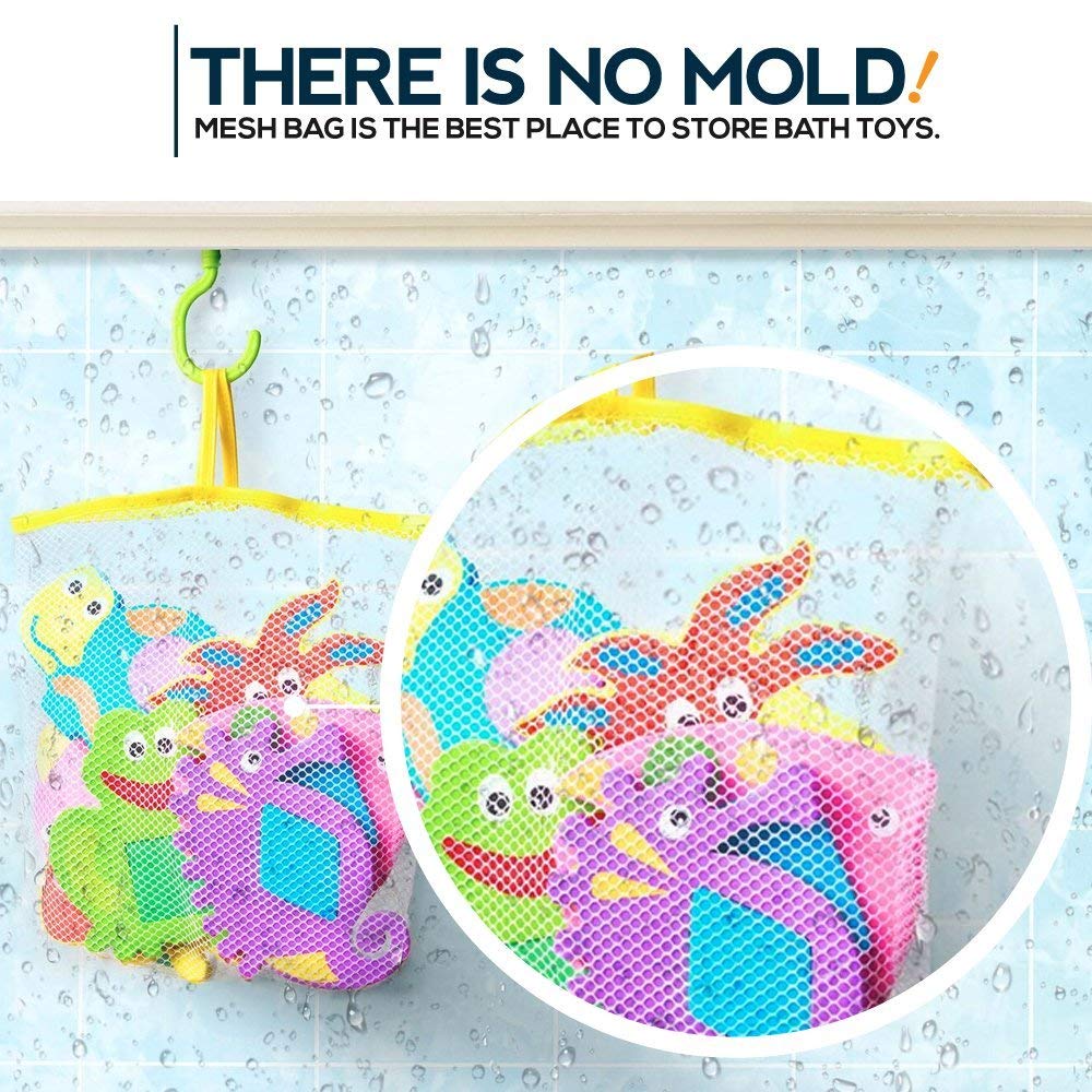 Foam Bath Toys - 100% Non-Toxic Floating Puzzles Animals - Early Learning Bathtub Toy - Fun Educational Geometric Shapes for Tod