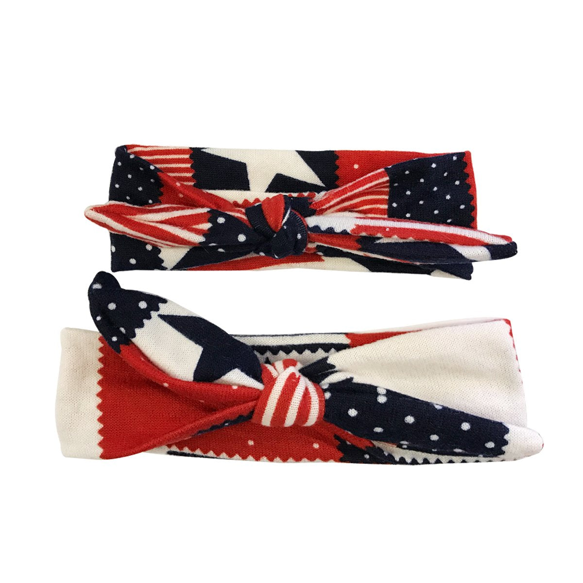 Bowbear Mom And Me Twist Knotted Headband Turban Headwrap, Independence Day