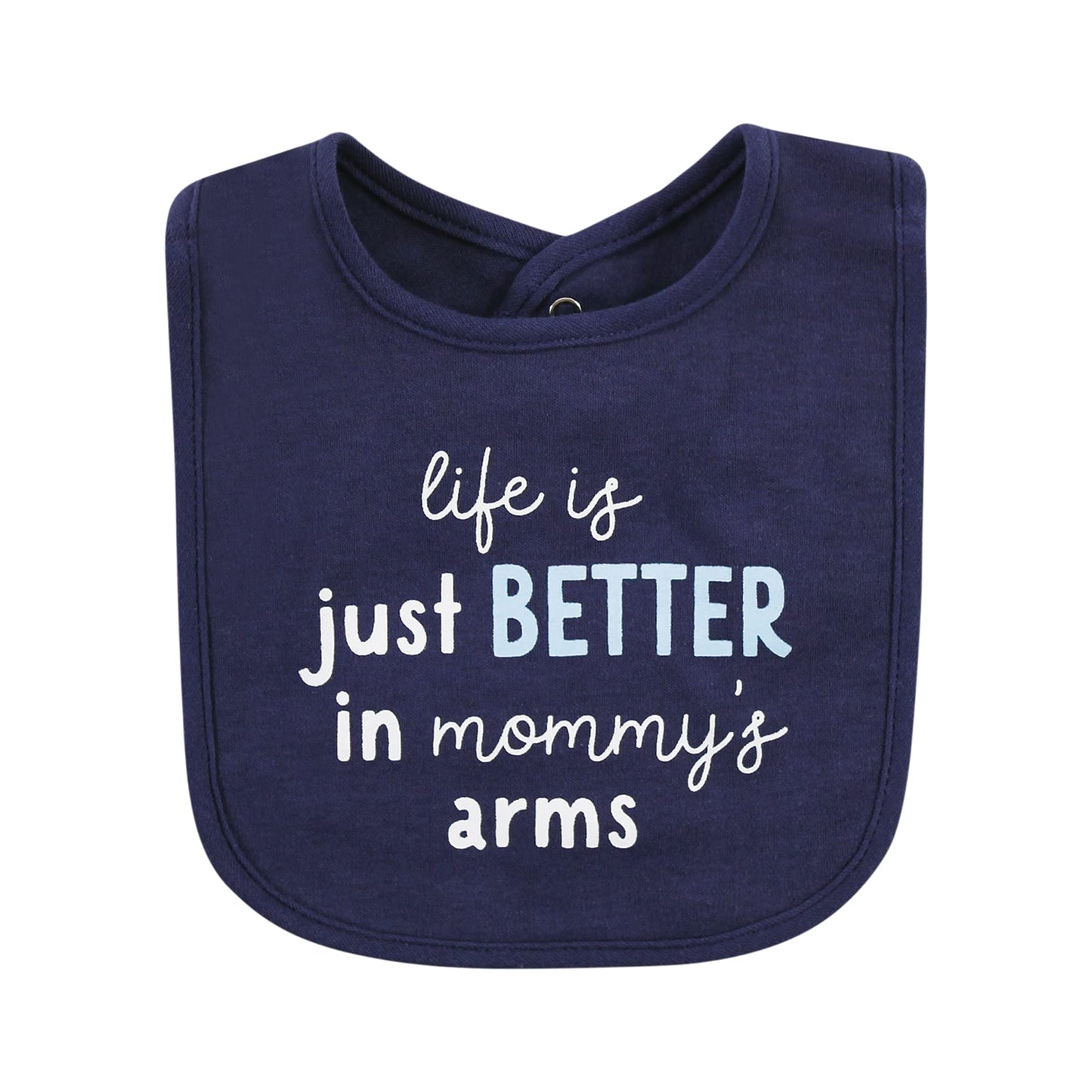 Hudson Baby Unisex Baby Cotton Bibs, Hugasaurus, One Size