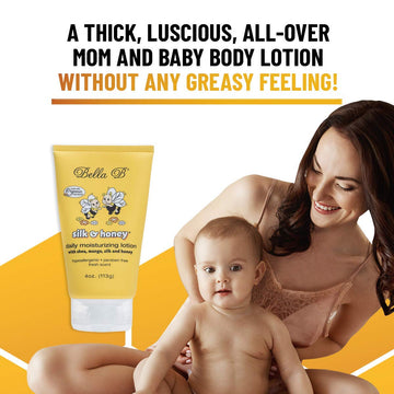 Bella B Silk & Honey 4 Oz - Baby Lotion - Baby Bella - Pregnancy Lotion - Belly Butter For Pregnancy - Pregnancy Cream - Baby Mo