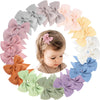 Oaoleer 24Pcs 2Inch Baby Hair Clips, Fully Lined Bows For Baby Girls, Toddlers & Infants, 12 Colors In Pairs, Unisex, Modern, Co