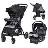 Baby Trend Passport Carriage Stroller Travel System with EZ-Lift Infant Car Seat, Dash Black