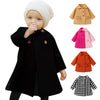 Swnone Baby Coats 2018 Fall Winter Kid Baby Girl Cloak Button Jacket Clothes Baby Outwear Clothes (Black Coat, 12-18 M)