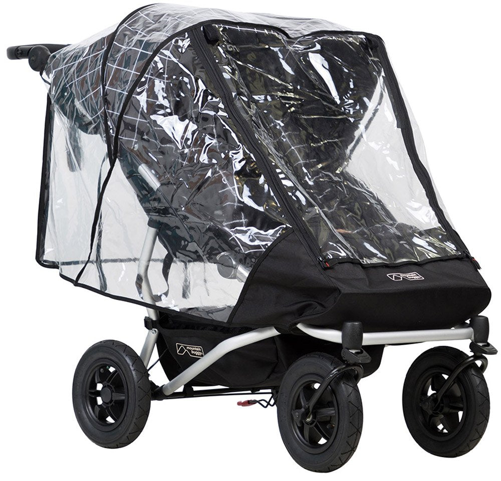 Mountain Buggy Duet Double Cover, Storm, Clear