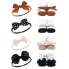 Hudson Baby Infant Girl Headband And Socks Giftset, Classic Neutrals, One Size