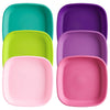 Re-Play Toddler Plates - 22 Oz. Deep-Walled Flat Kids Plates - Dishwasher & Microwave Safe - Made In Usa - Set Of 6-7.37' X 7.3
