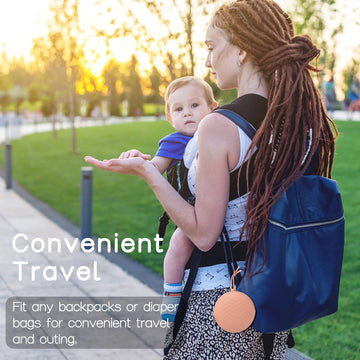 Nupoopy 2 Pack Silicone Pacifier Holder Case,Portable Newborn Pacifiers Silicone Pouch For Boys & Girls, Bpa Free Silicone Pacif