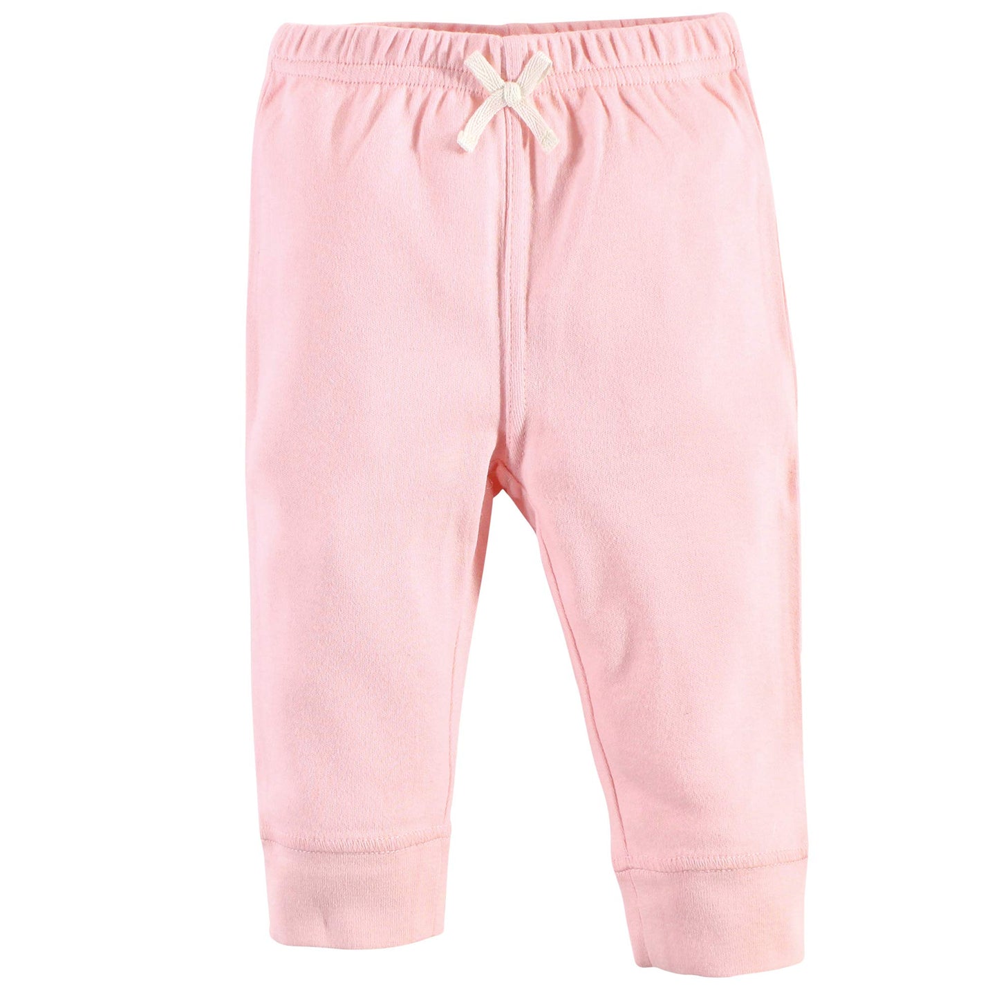 Touched By Nature Unisex Baby Organic Cotton Pants, Pink Burgundy, 2 Toddler