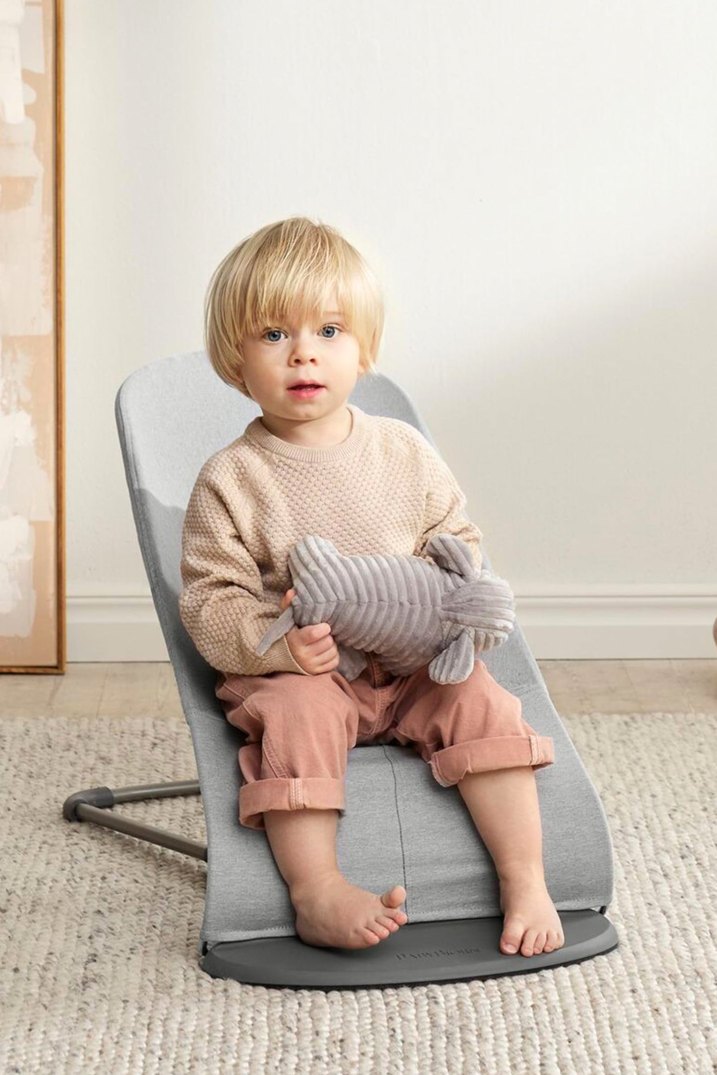 Babybjrn Bouncer Bliss, Woven M  Lange, Light Grey