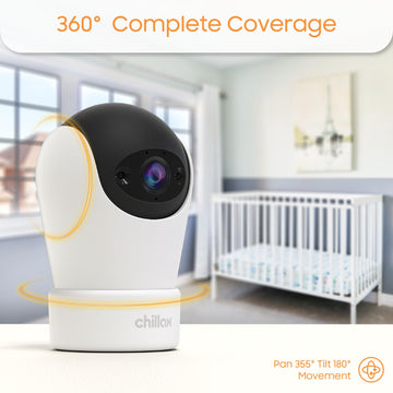 Chillax Bcx500 Smart 2K Quad-Hd Wifi Camera With Remote Ptz, Infrared Night Vision, 355 Pan And 180 Tilt