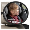 Baby Car Mirror For Rear Facing Carseat- Shatterproof Acrylic, 360 Adjustable Clear Wide Angle View, Ultra-Light Oval Design, Ea