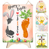 Diy Baby'S First Easter Footprint Sign, Baby First Easter Gifts For Babies Toddler, Baby Easter Crafts, Project Memory Keepsake