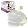 Mommyz Love Breast Shells & Milk Catcher For Breastfeeding New Model With Plugs - Breast Milk Catcher To Relieve Cracked Sore &