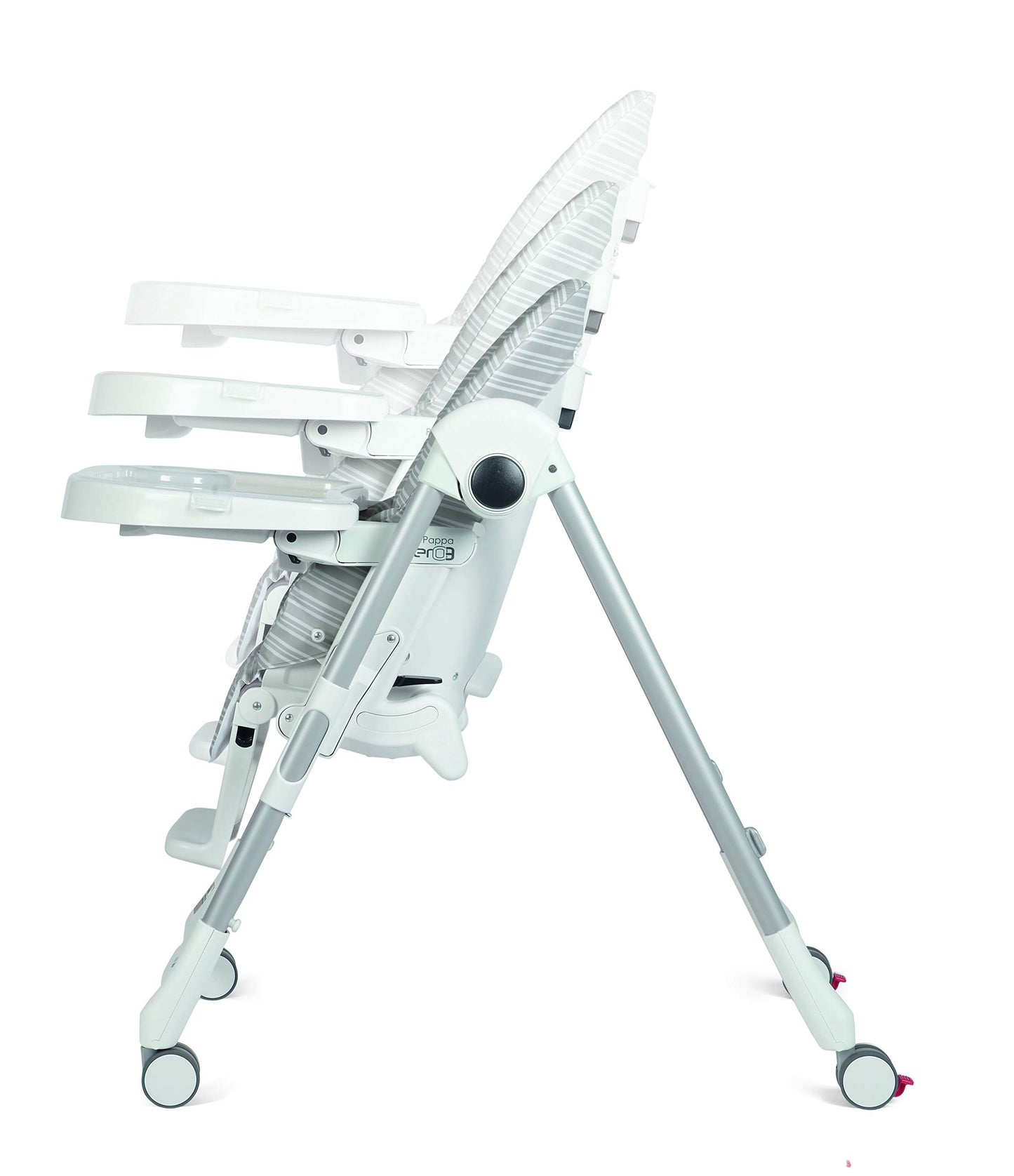 Prima Pappa Zero 3 - High Chair - For Children Newborn To 3 Years Of Age - Made In Italy - Gold (White & Gold)