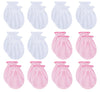Rative Newborn Baby Cotton Gloves Sleep Sleeping No Scratch Mitten Mittens Mitts Set For 0-3 0-6 Months Boy Boys Girl Girls (6Wh
