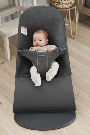 Babybjrn Bouncer Bliss, 3D Jersey, Charcoal Gray