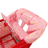 2-In-1 Shopping Cart And High Chair Cover For Baby, Padded Cover, Fold'N Roll Style, Portable With Carry Bag (Pink Fish)