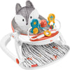 Fisher-Price Portable Baby Chair Premium Sit-Me-Up Floor Seat With Snack Tray, Toy Bar & Plush Washable Seat Pad, Peek-A-Boo Fox