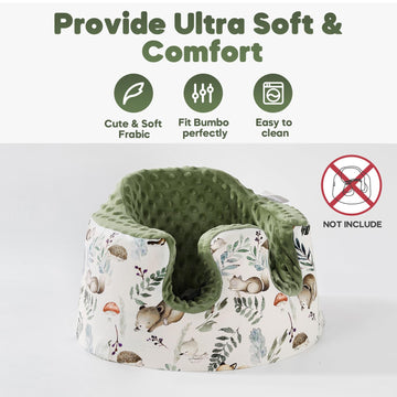 Mamatepe Seat Cover Compatible With Bumbo Seat,Breathable Baby Bumbo Seat Cover,Soft Bumbo Floor Seat Cover For Baby Girl Boy,On