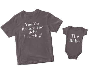 The Bebe Bodysuit (6 Months, Charcoal)