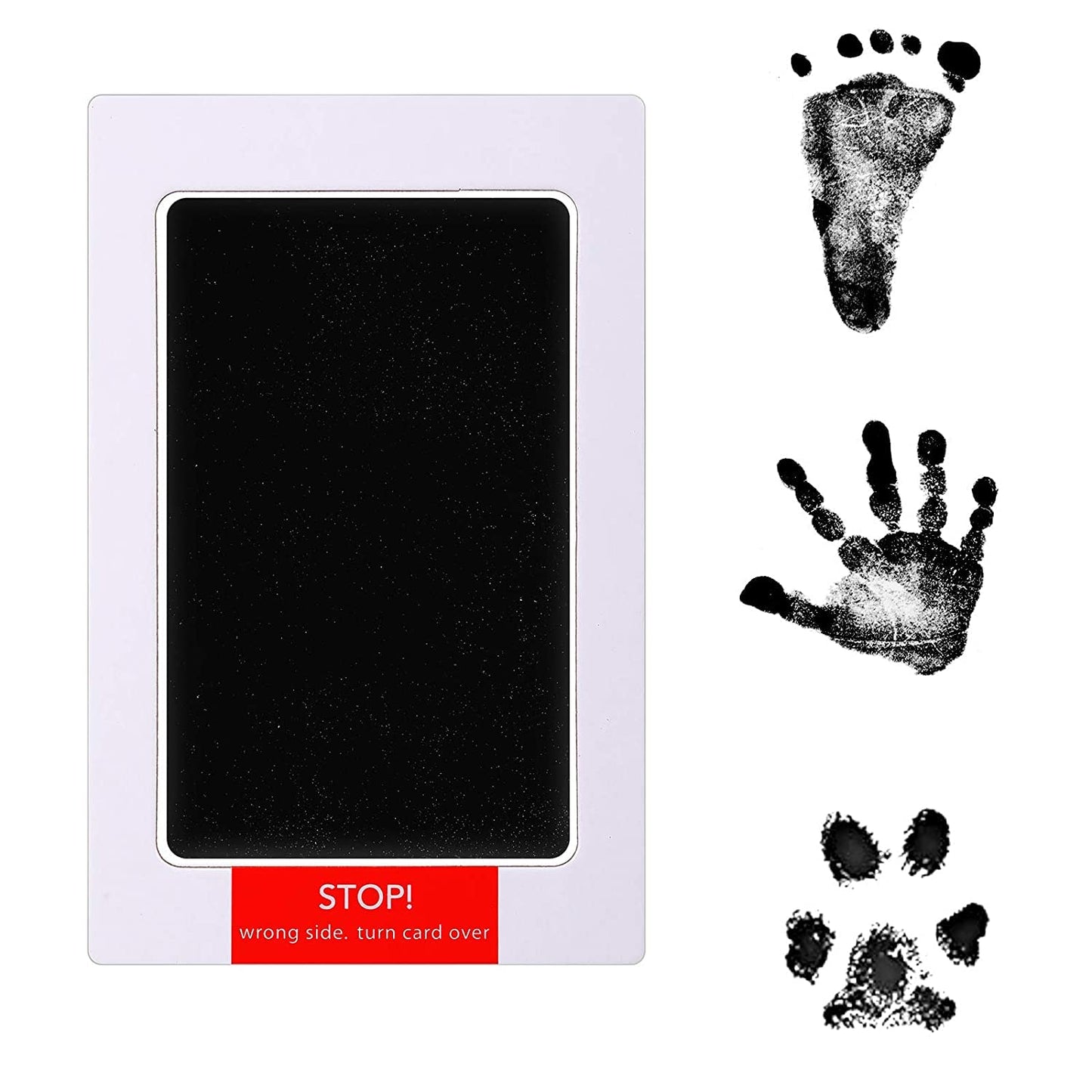 Outus 18 Pieces Baby Inkless Handprint And Footprint Kit 6 Safe Hand And Foot Ink Pad Clean Touch Dog Paw Print Stamp Kit And 12