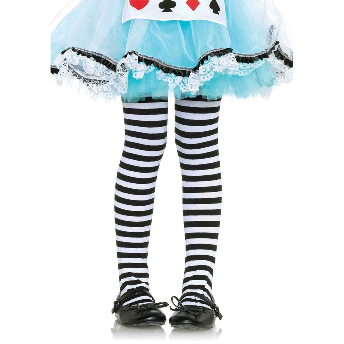 Girl Stripe Tights Medium Blac