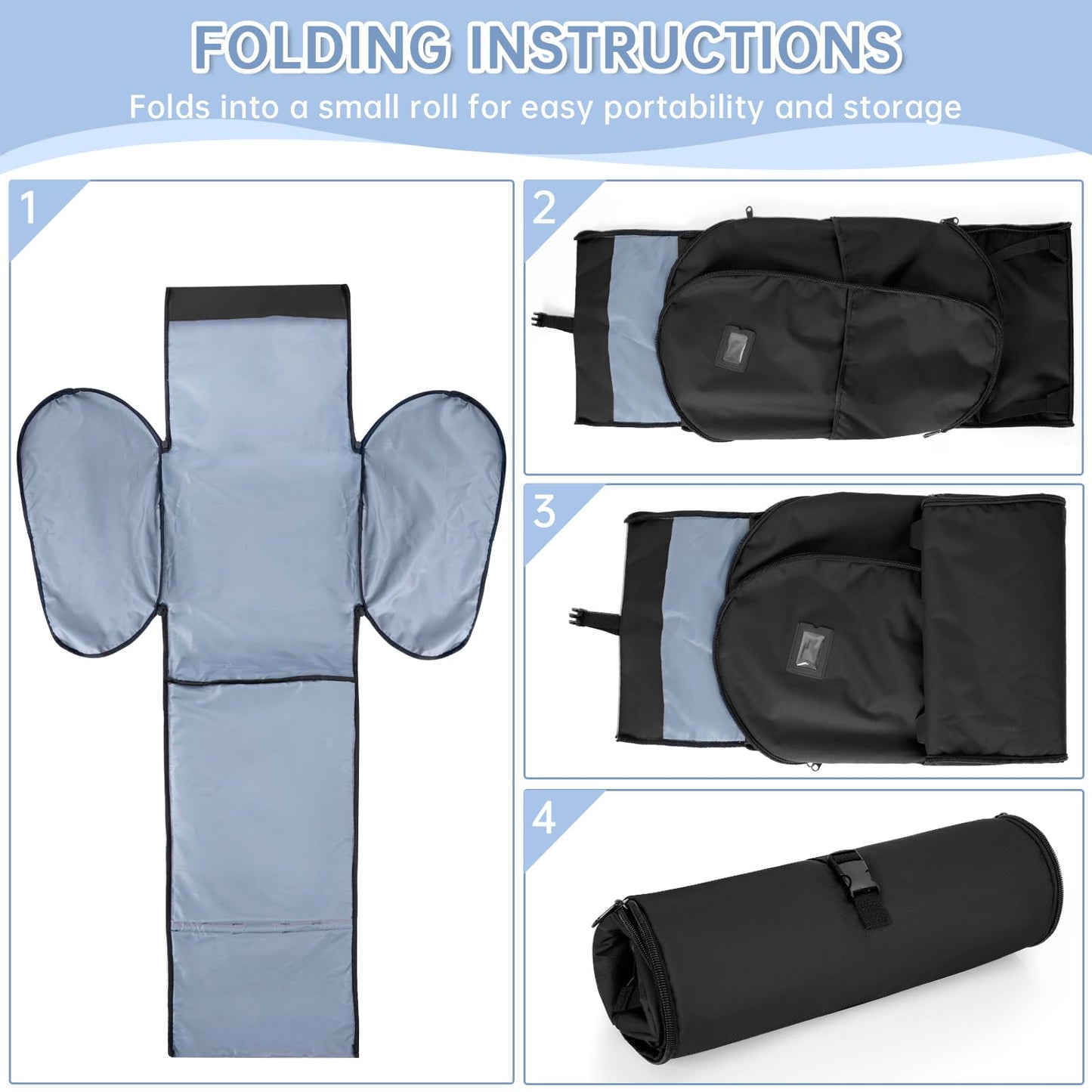 Weliday Padded Car Seat Travel Bag Compatible With Doona, Infant Car Seat Travel Bag, Foldable Car Seat Stroller Gate Check Bag