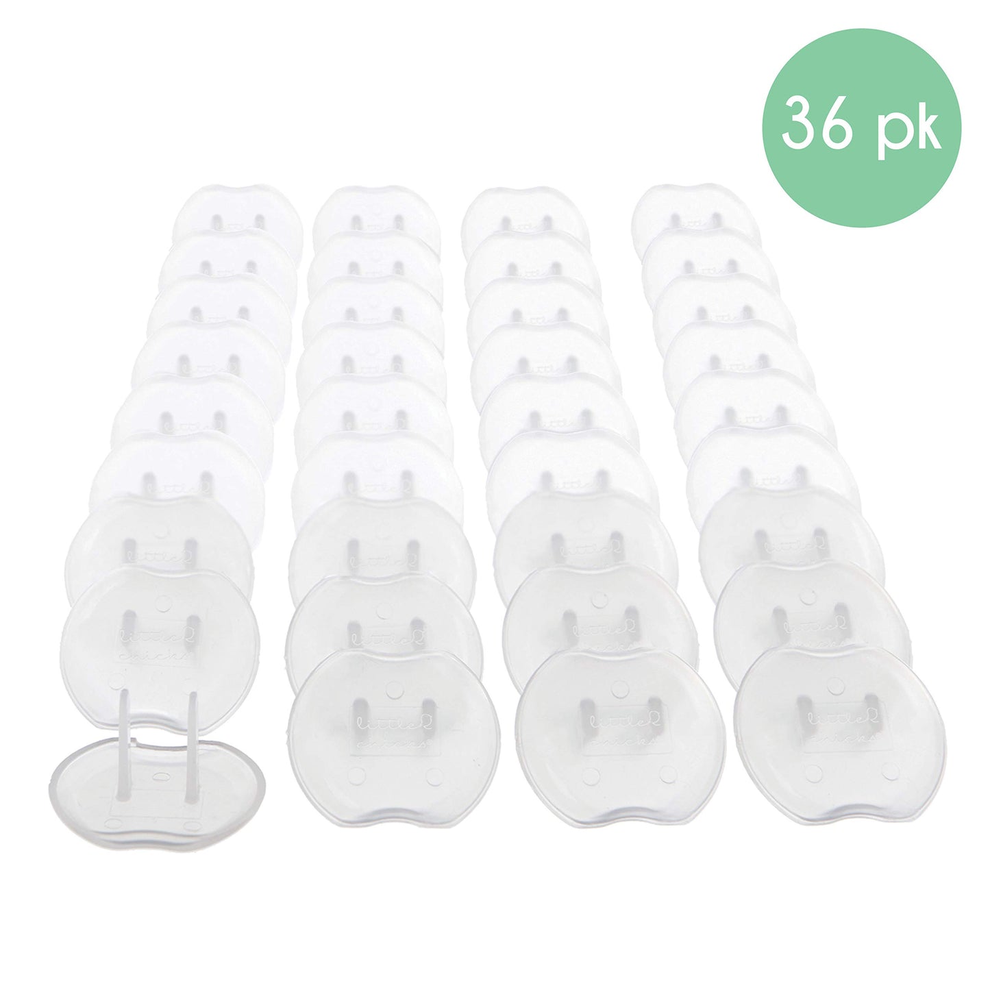 Little Chicks Baby Safety Outlet Covers Baby Proofing, 36 Pack, Outlet Plug Electrical Socket Covers