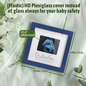 Hamuiers Sonogram Picture Frames For Grandma, Ultrasound Picture Frame, Pregnancy Announcement For Grandma, Baby Announcement Id