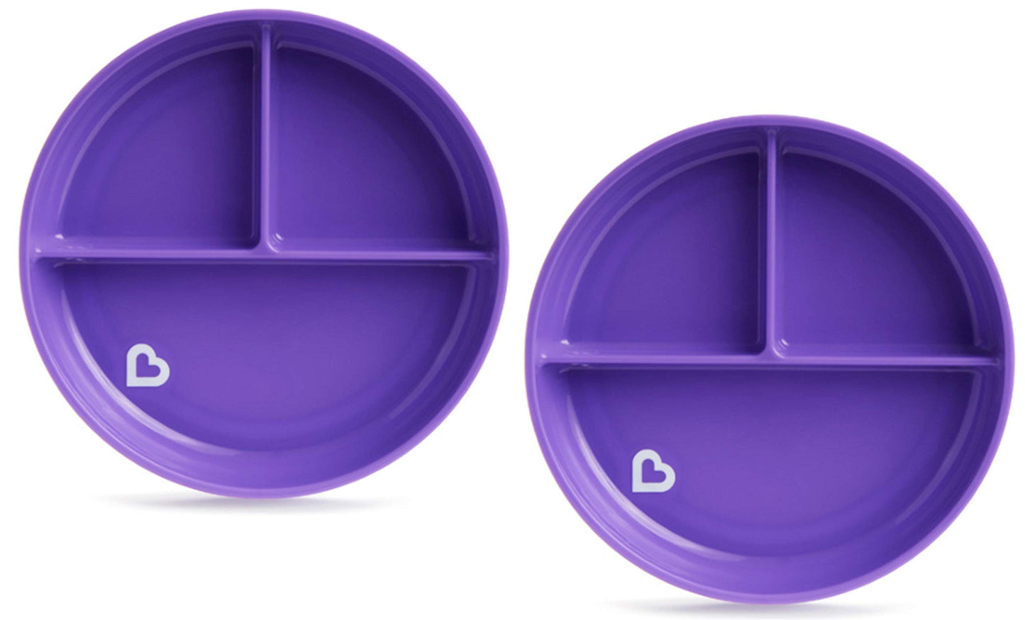 Munchkin Stay Put Divided Suction Plates (Purple/Blue)