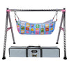 A To Z Hub BoyS And GirlS Portable Folding Ghodiyu With Free Cotton Cloth. (Regular Folding Round Pipe (Pink))