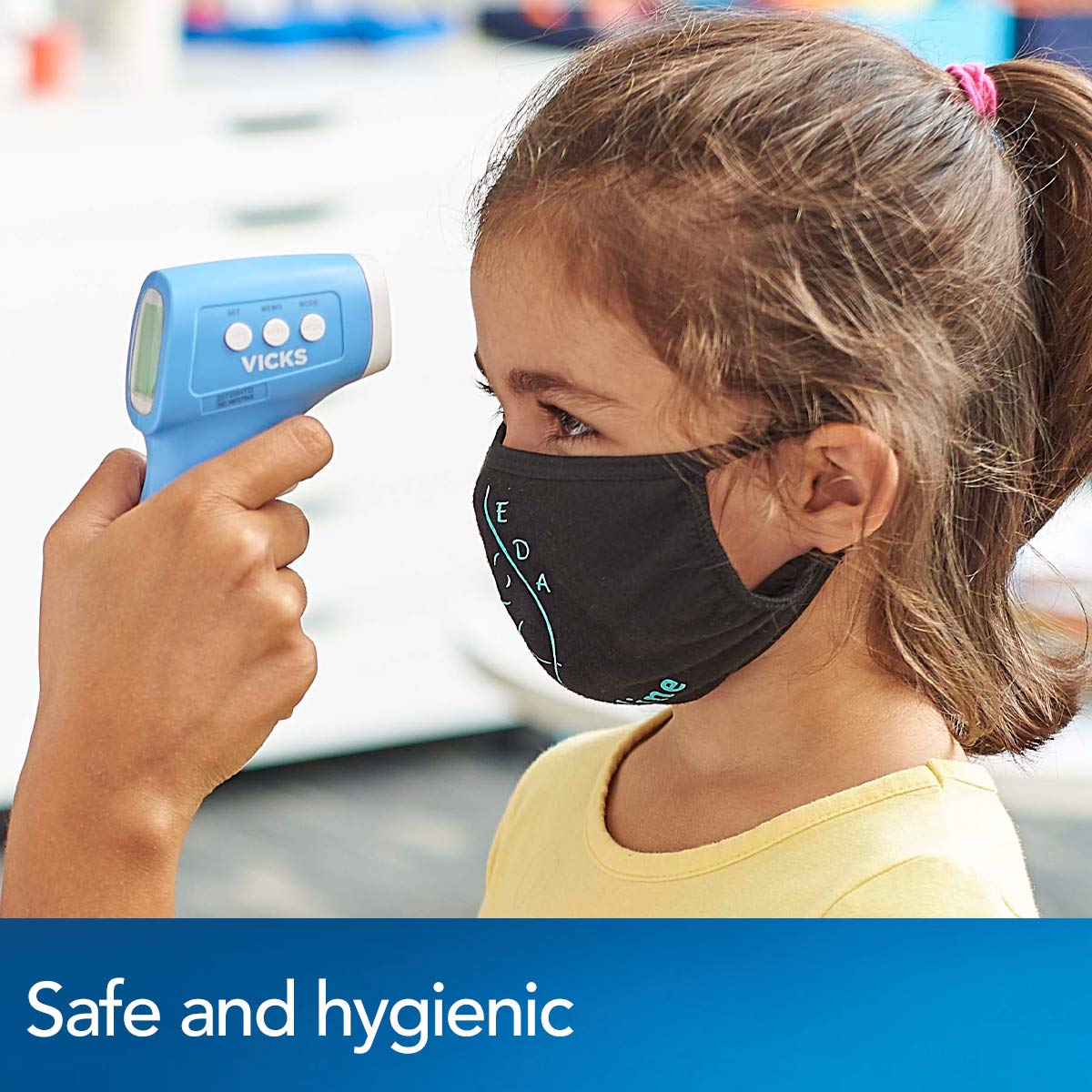 Vicks Non-Contact Infrared Thermometer For Forehead, Food And Bath - Fast, Reliable, And Clinically Proven Accuracy For Adults,