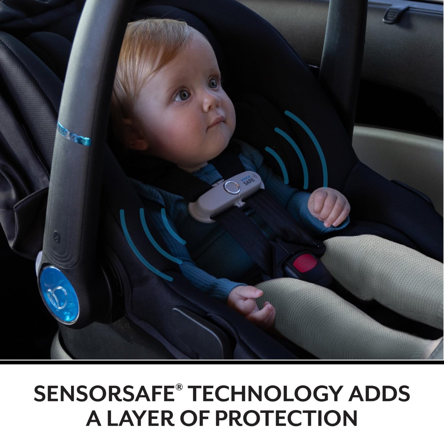 Evenflo Litemax Nxt Infant Car Seat With Sensorysoothe (Jasper Black)