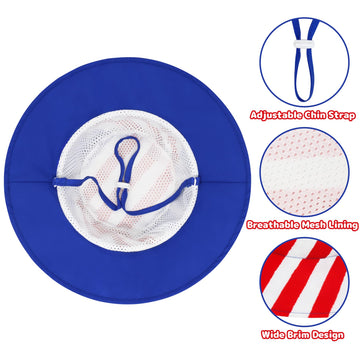 America Toddler Boy & Girl Sun Hats - Swim Bucket Hats