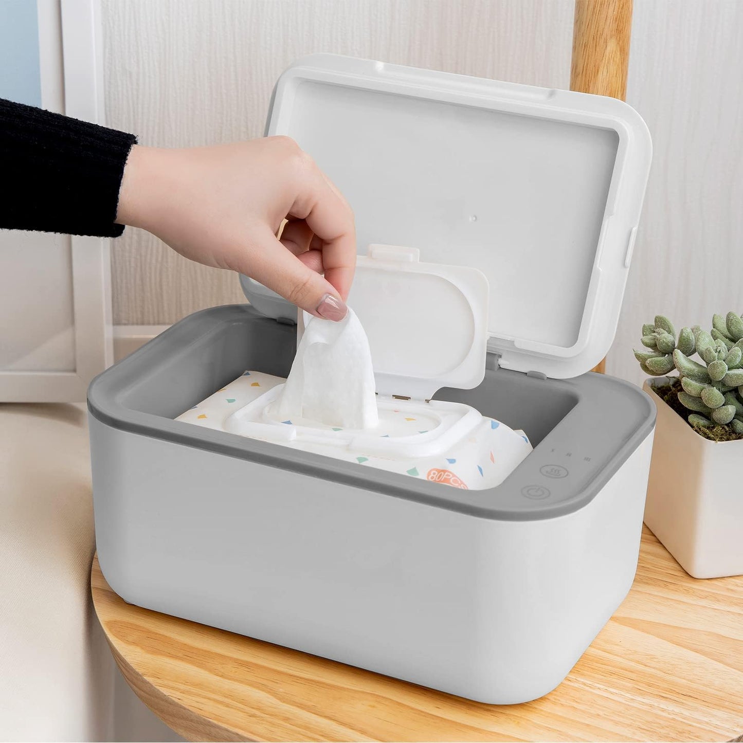 Wipe Warmer, Baby Wipe Warmer With 3 Modes Temperature Control, Diaper Wipes Dispenser With Large Capacity, Evenly Overall Heati