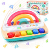 PLAY Baby Musical Toys - Rainbow Baby Piano Toy Music & Sound Light Up Musical Toys for Toddlers 1-3, Multifunctional Baby Pop U