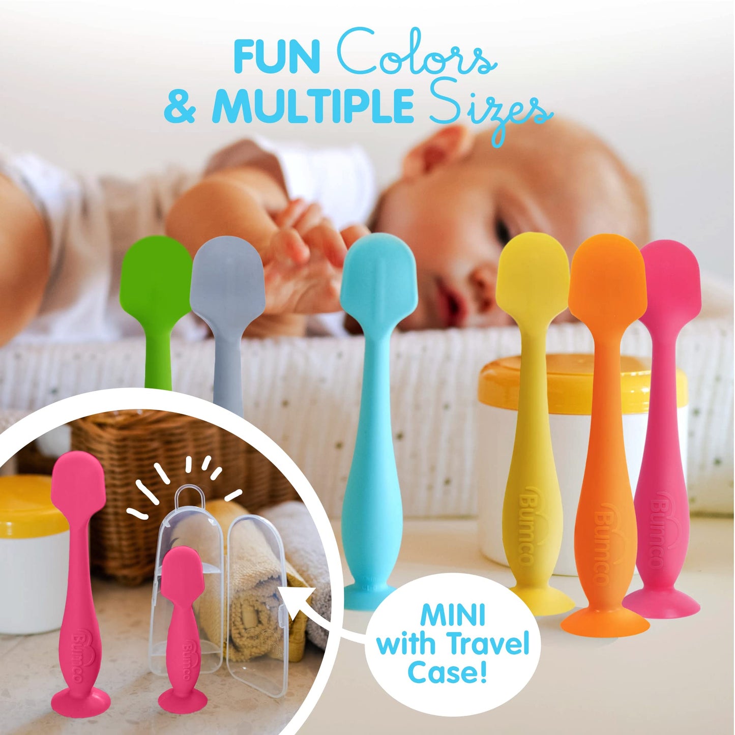 Bumco Diaper Cream Spatula - Bpa-Free Diaper Bag Essentials, Soft Butt Spatula Baby, Mom-Invented Butt Paste Spatula, Bumco Diap