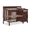 Dream On Me Jayden 4-In-1 Mini Convertible Crib And Changer In Espresso, Greenguard Gold Certified, Non-Toxic Finish, New Zealan