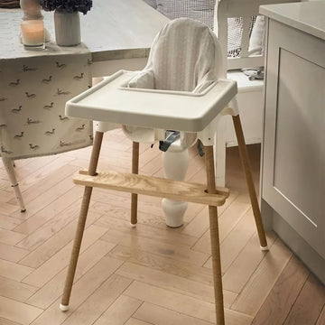 Home Stuff Antilop White High Chair Tray For Baby Finger Foods Placemat, Silicone Mat, Dishwasher Safe For Toddler And Babies