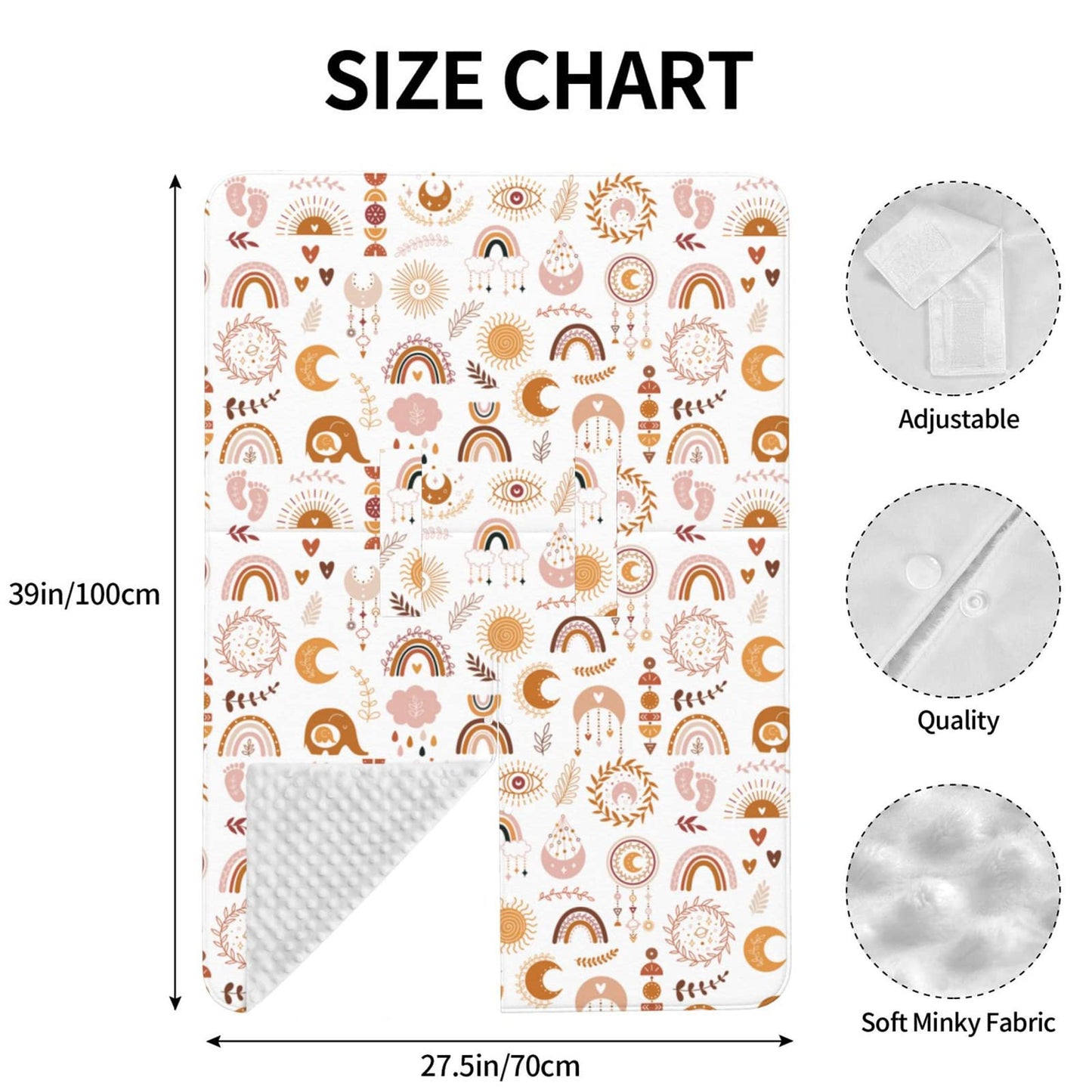 Boho Car Seat Cover For Baby In Winter Summer, Nursing Cover For Mom Boho Baby Stuff For Boys