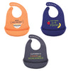 Hudson Baby Unisex Baby Silicone Bibs, Miso Hungry, One Size