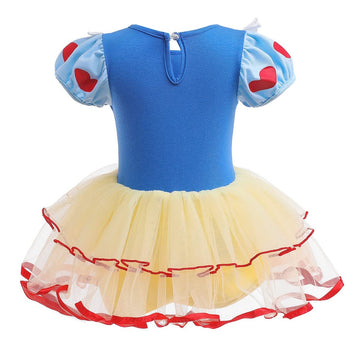 Myrisam Snow White Princess Costumes For Baby Girls Birthday Romper Tutu Dress W/Headband Halloween Outfits