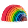 MERRYHEART Wooden Rainbow Stacking Toy, 12 Pcs Wood Building Blocks Set, Waldorf Toys for Toddlers, Matching Educational Learnin