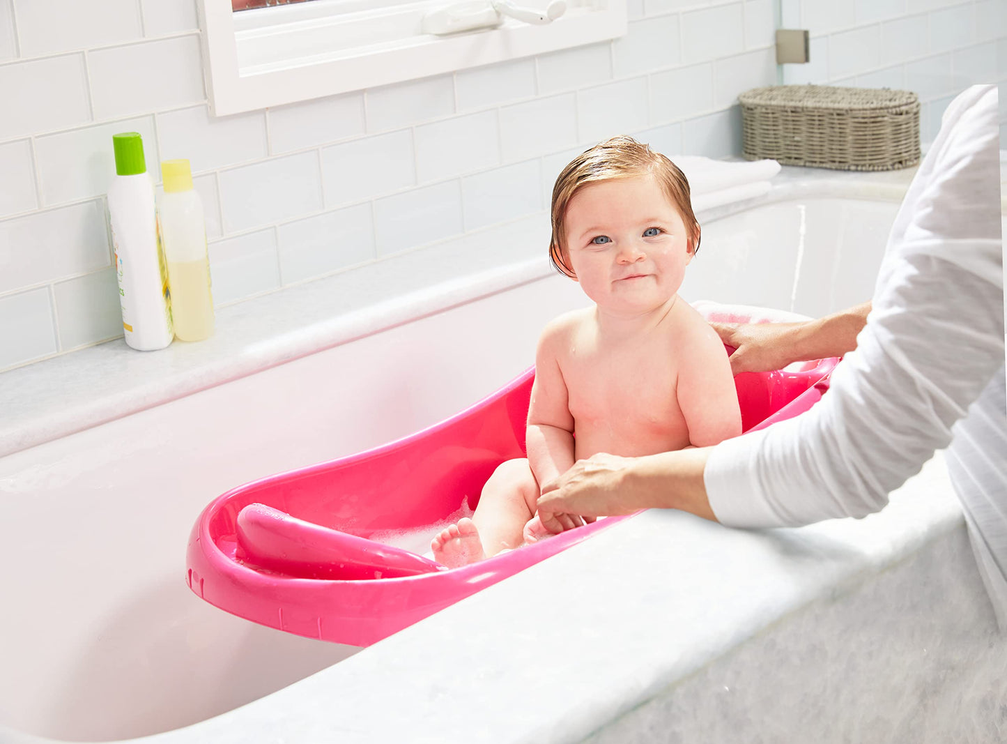The First Years Newborn to Toddler Baby Bath Tub - Convertible 3-in-1 Baby Tub with Removable Sling - Ages 0 to 24 Months - Sure