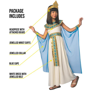 Morph Kids Cleopatra Costume Girls, Cleopatra Costume Kids, Kids Cleopatra Costume, Egyptian Costume Kids, Egyptian Dress Small