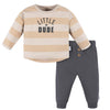 Gerber Baby Boys' Jogger Set, Little Dude, 3-6 Months