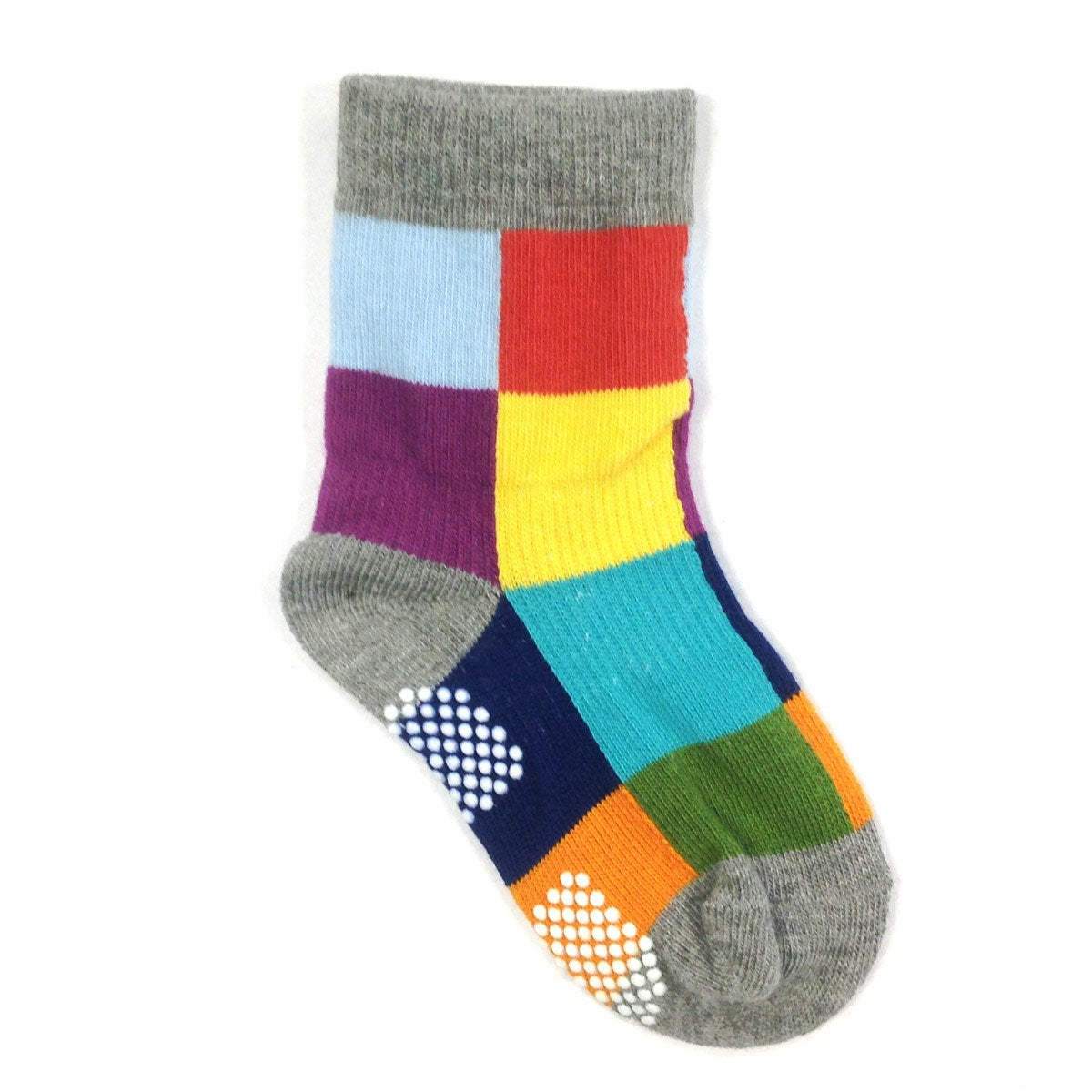 Allydrew Peek A Boo Animal Non-Skid Boy'S Toddler Socks (Set Of 6), Small