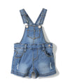 Kidscool Space Baby Boy Girl Jean Shorts,Toddler Denim Cute Summer Shortalls,Blue,12-18 Months